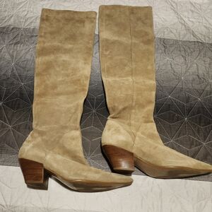 Nine West Tan Heeled Boots